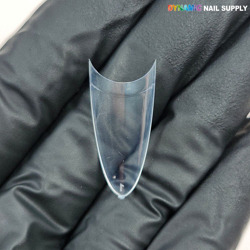 clear medium almond stiletto nail tips - 12