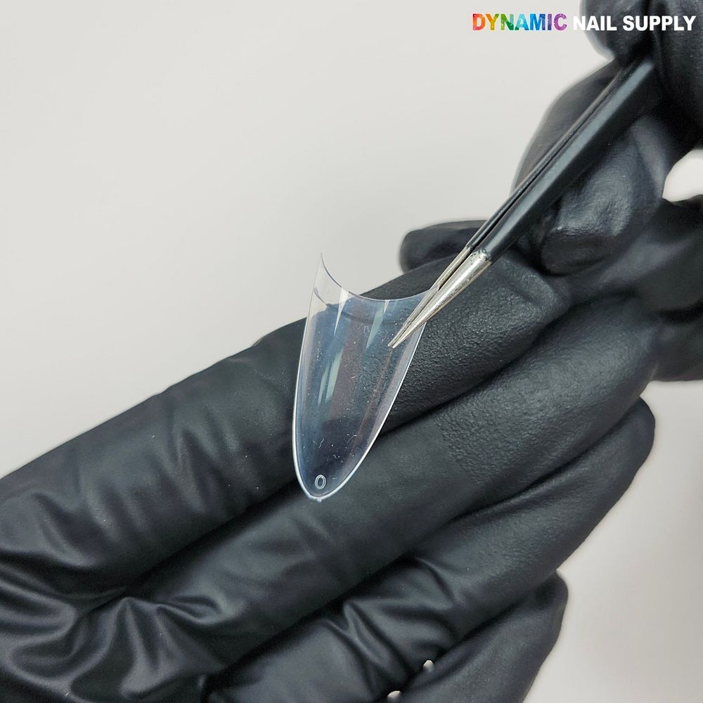 clear medium almond stiletto nail tips - 6