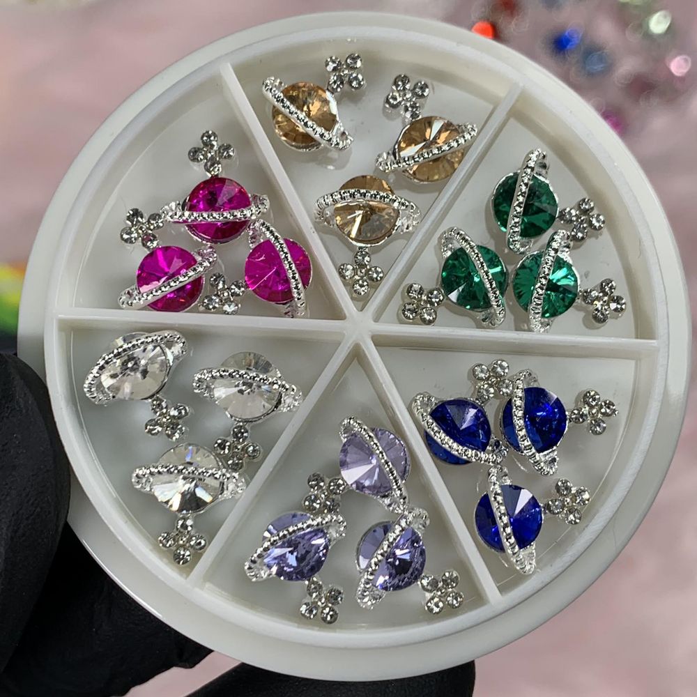 18 planet nail charms box - 2