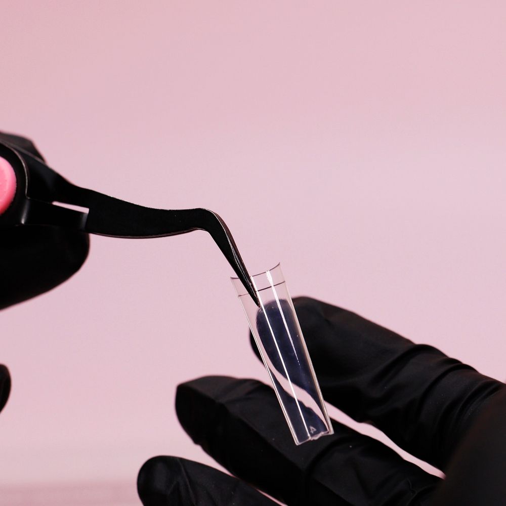Clear XL tapered square nail tips - 2