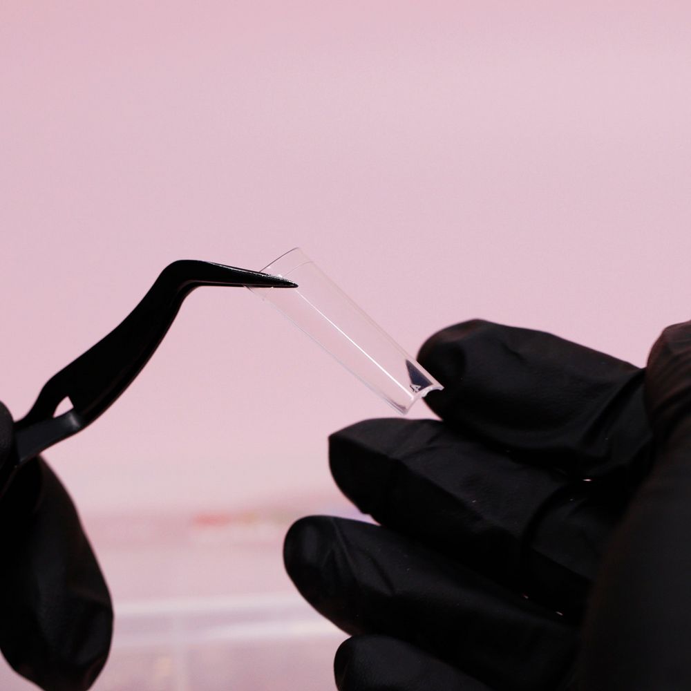 Clear XL tapered square nail tips - 4