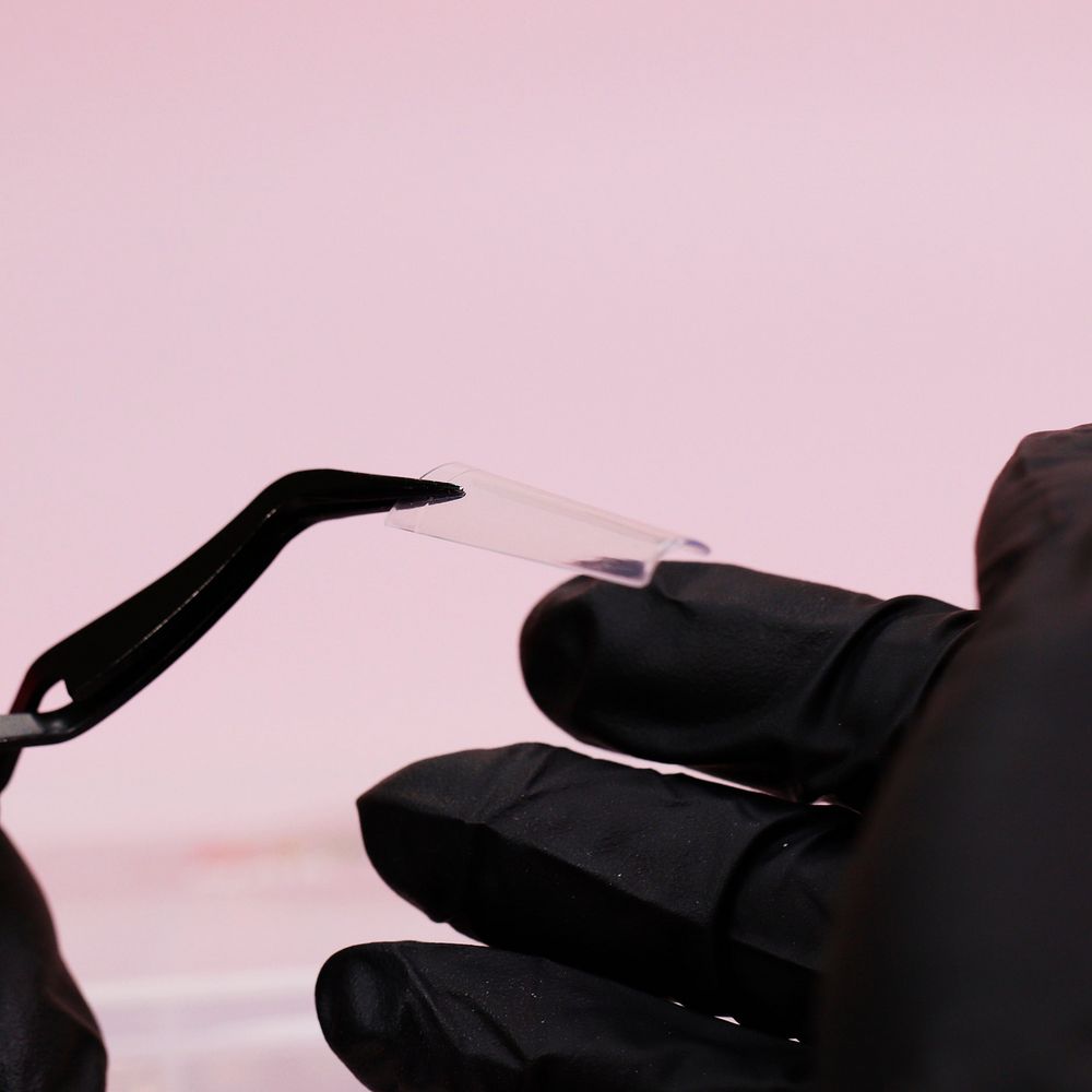 Clear XL tapered square nail tips - 6